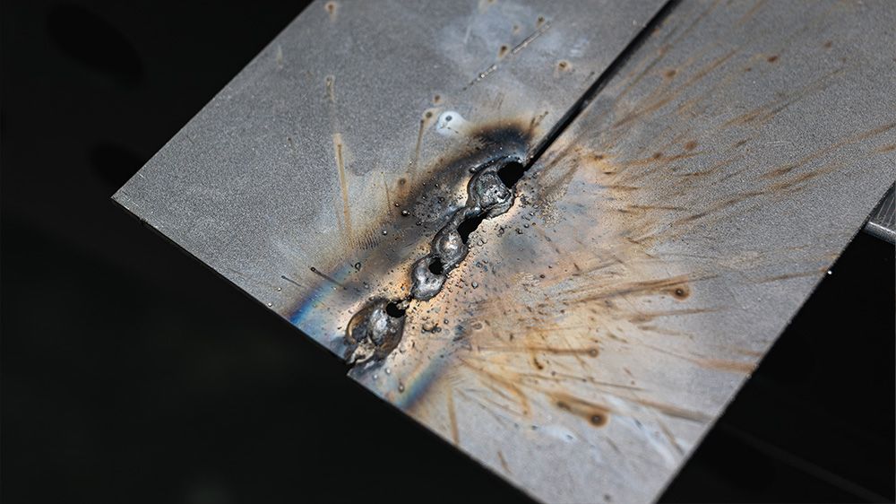 Burn Through on a Weld
