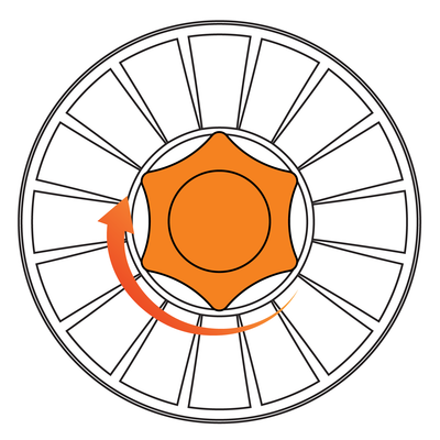 Spool Retaining Turn Right