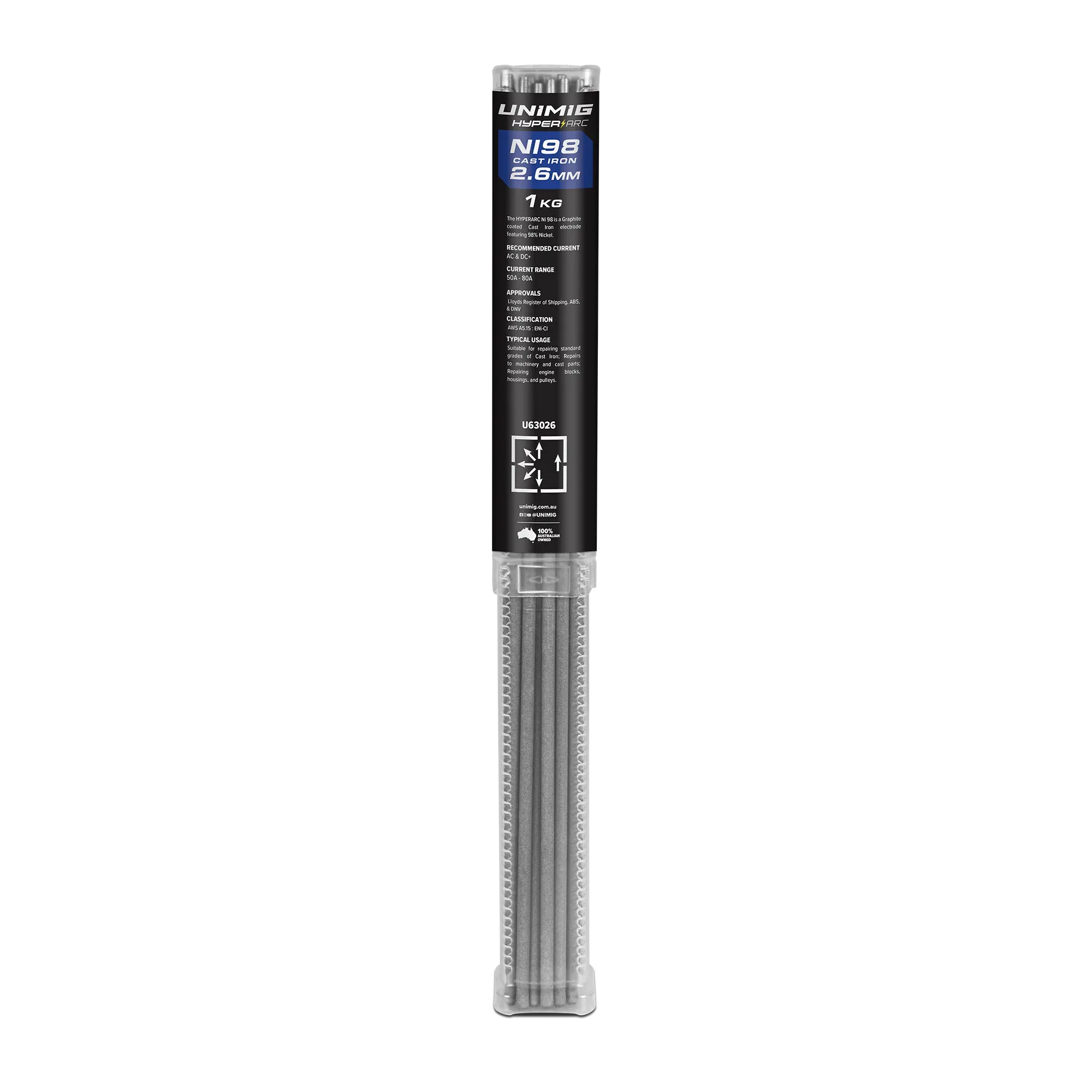 Hyperarc Ni98 2.6mm Electrodes U63026