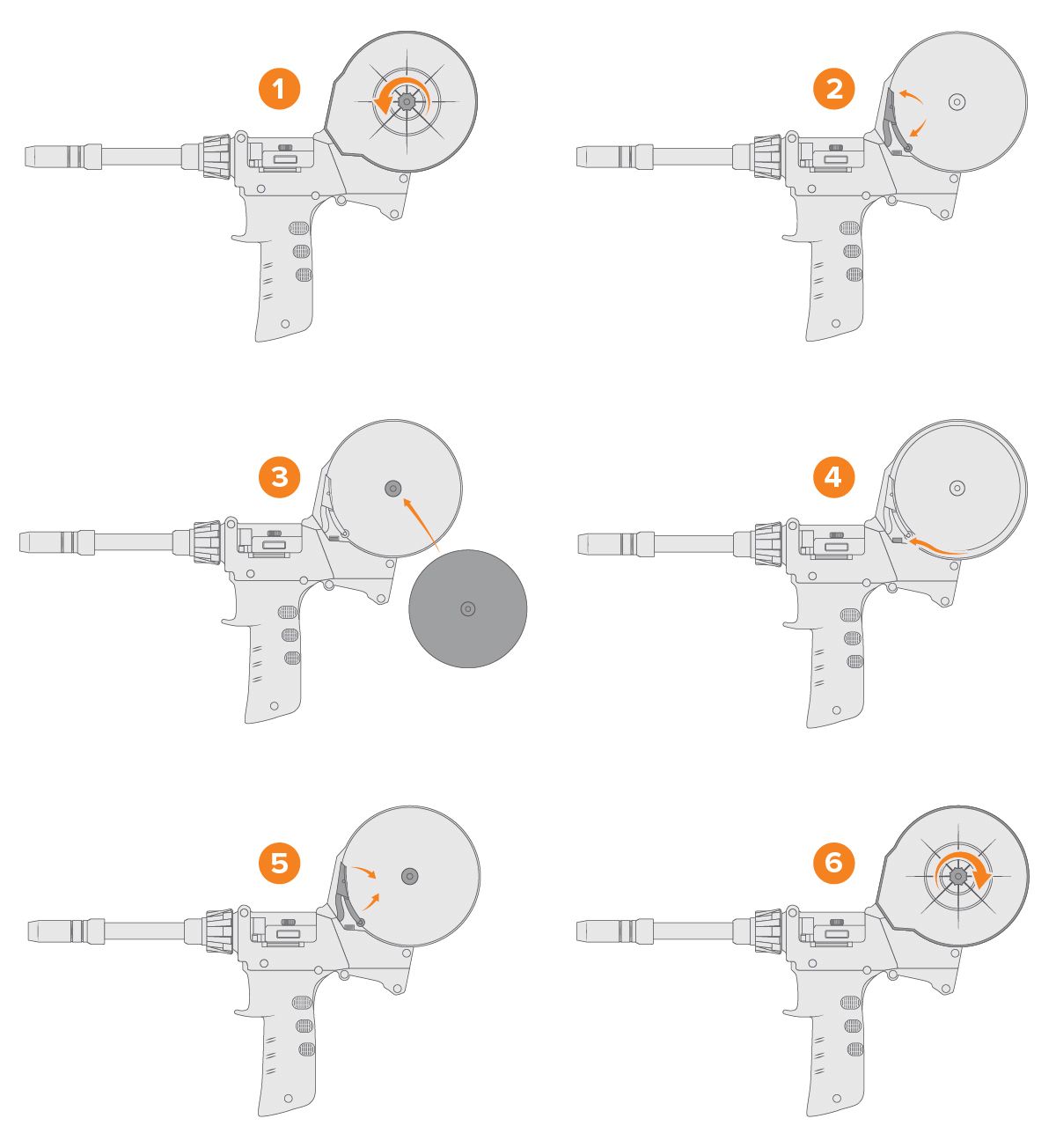 Spool Gun Setup Illustrations